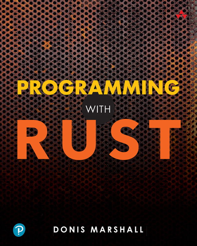 The cover of Programming with Rust