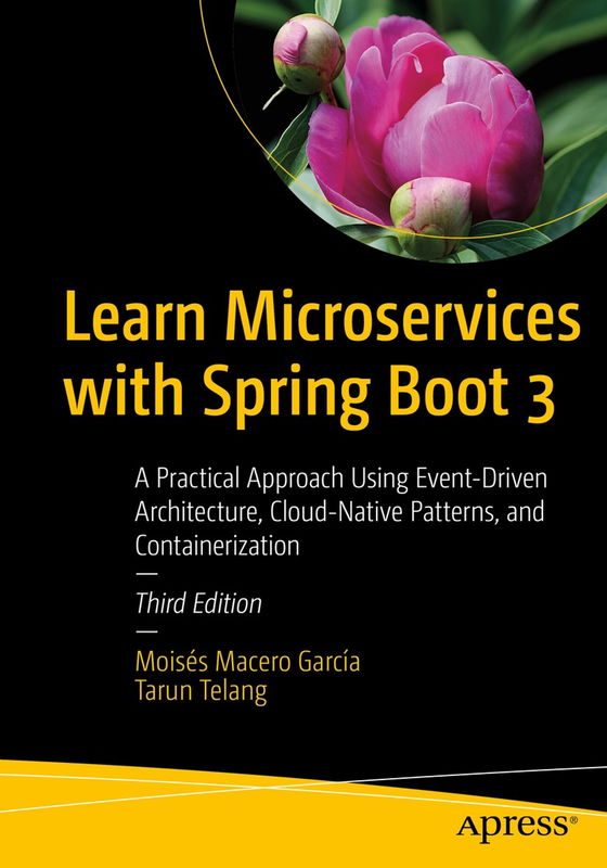 The cover of Learn Microservices with Spring Boot 3