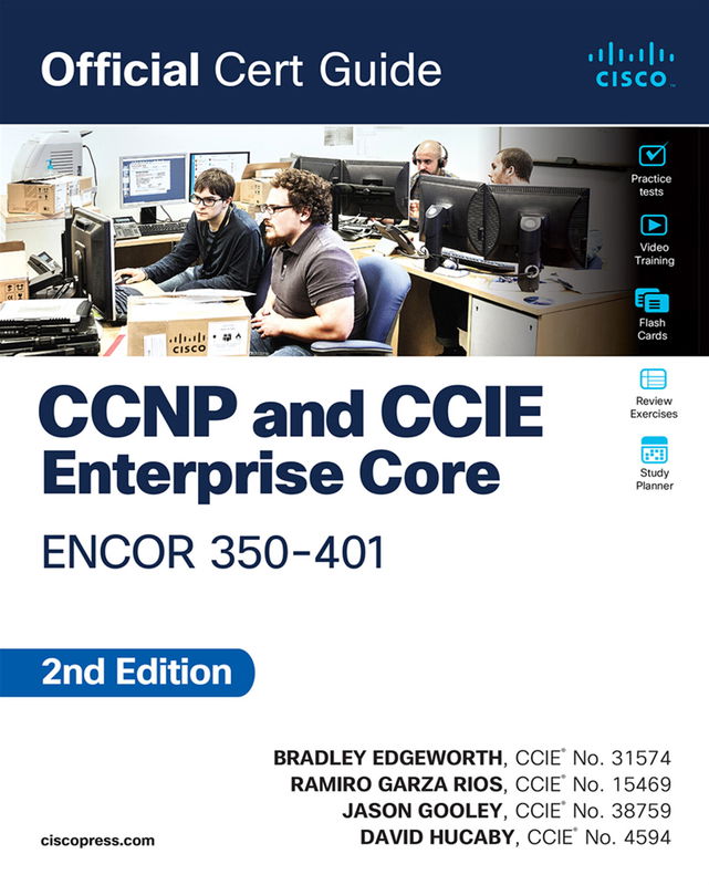 The cover of CCNP and CCIE Enterprise Core