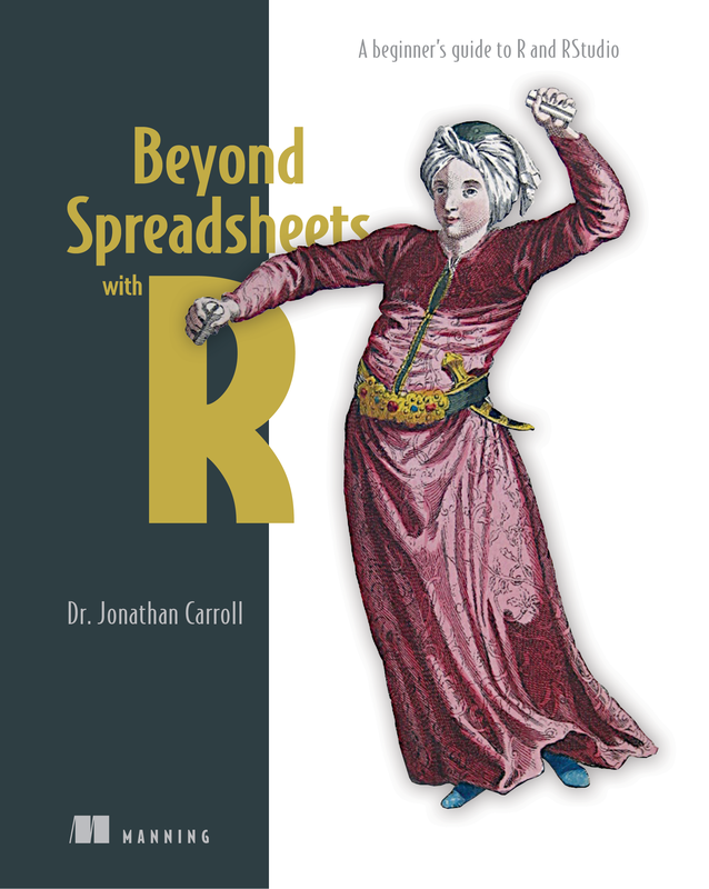 The cover of Beyond Spreadsheets with R