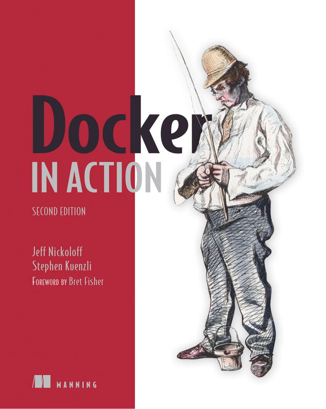 The cover of Docker in Action