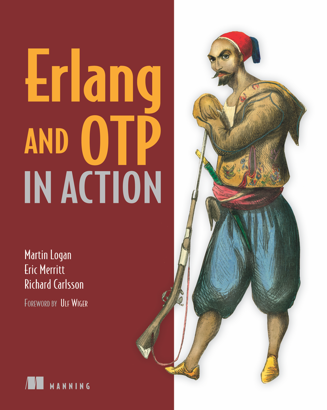 The cover of Erlang and OTP in Action