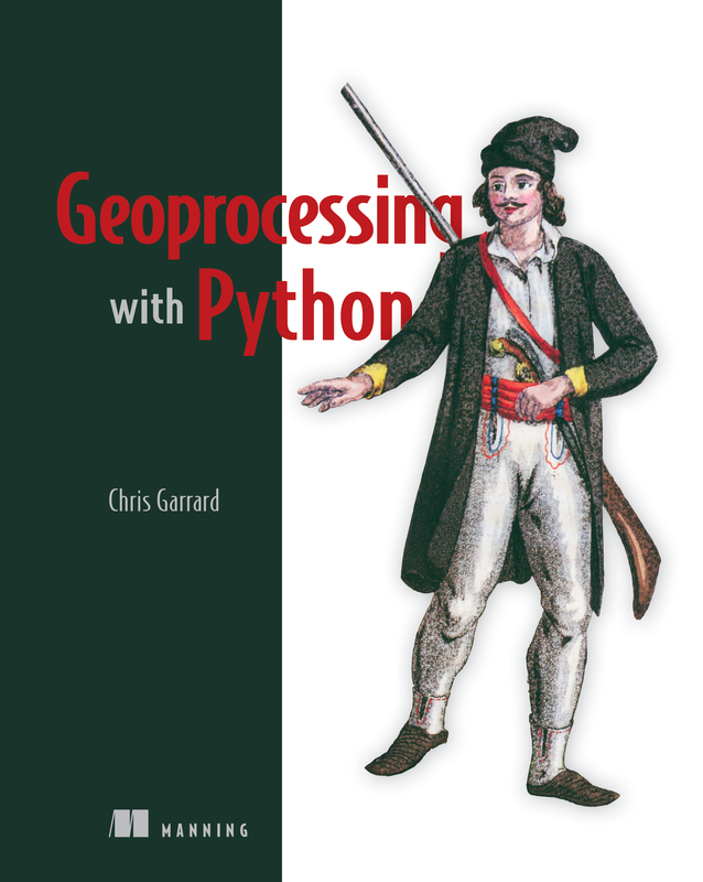 The cover of Geoprocessing with Python