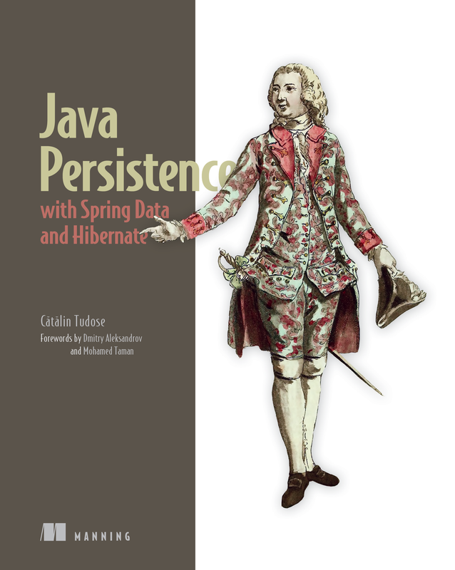 The cover of Java Persistence with Spring Data and Hibernate