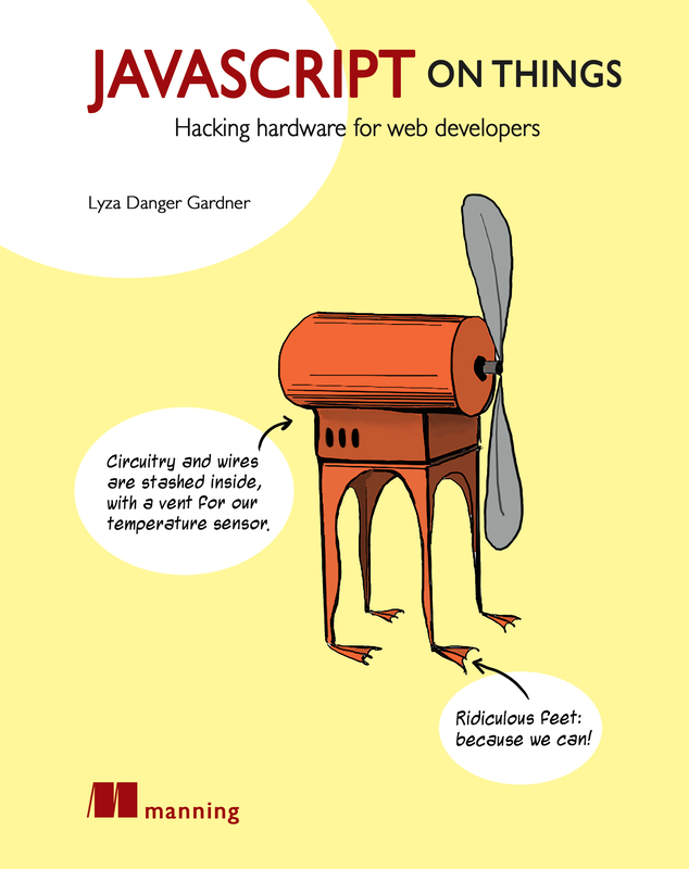 The cover of JavaScript on Things