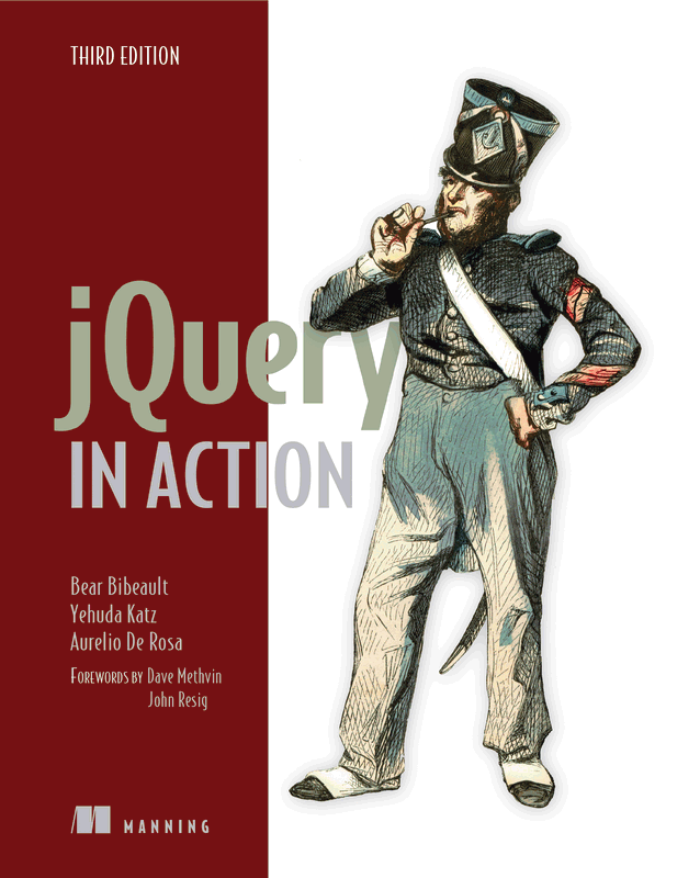 The cover of jQuery in Action