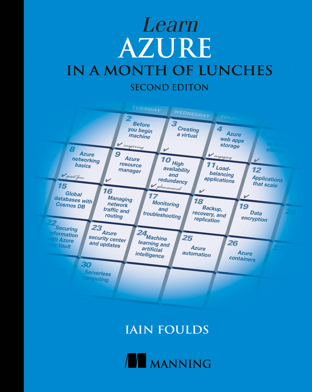 The cover of Learn Azure in a Month of Lunches