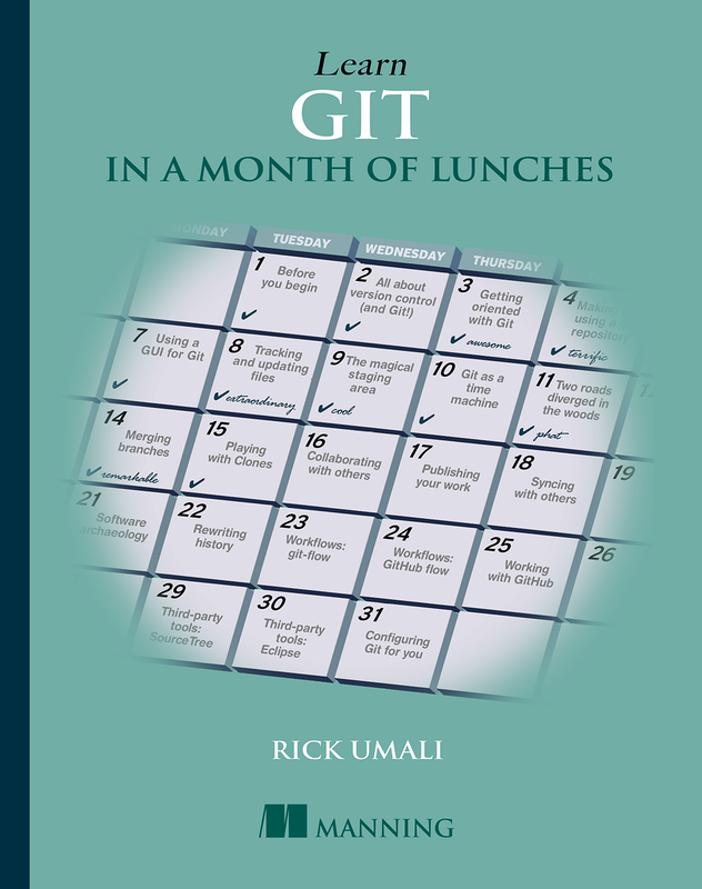 The cover of Learn Git in a Month of Lunches