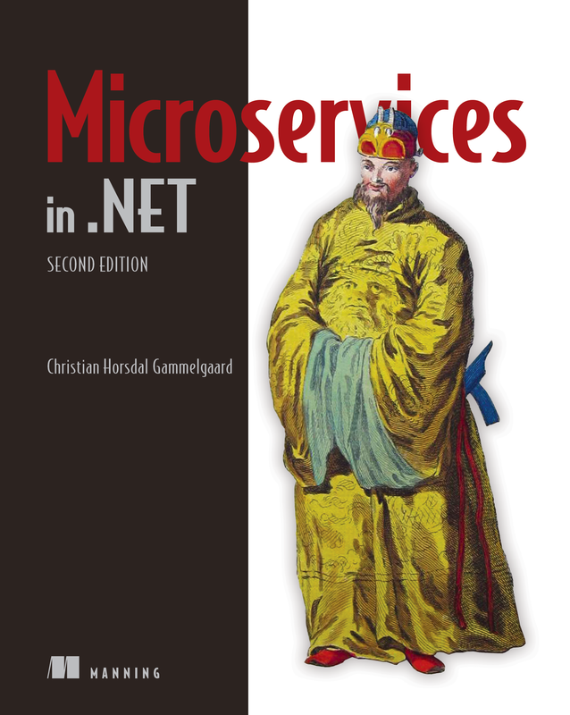 The cover of Microservices in .NET