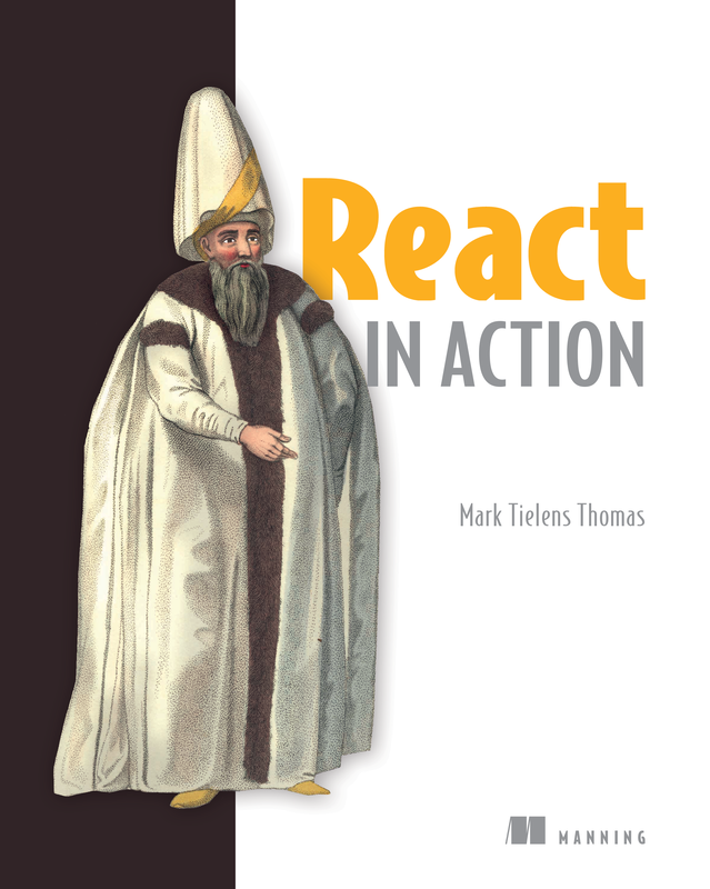 The cover of React in Action