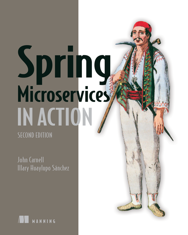 The cover of Spring Microservices in Action