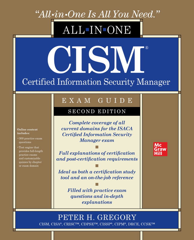 The cover of CISM Certified Information Security Manager All-in-One Exam Guide