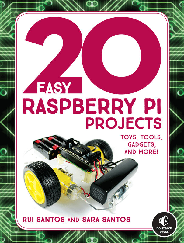 The cover of 20 Easy Raspberry Pi Projects