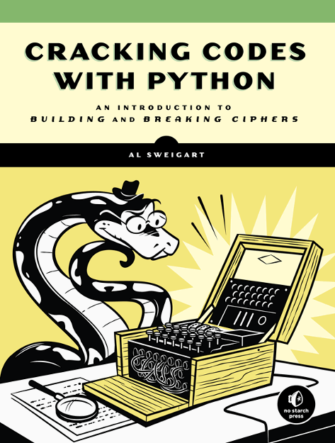 The cover of Cracking Codes with Python