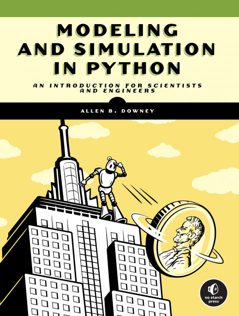 The cover of Modeling and Simulation in Python