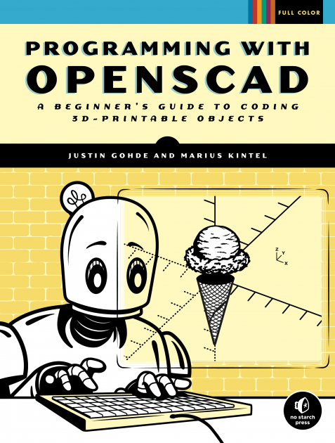 The cover of Programming with OpenSCAD