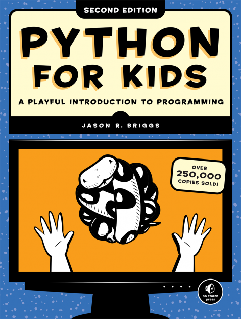 The cover of Python for Kids