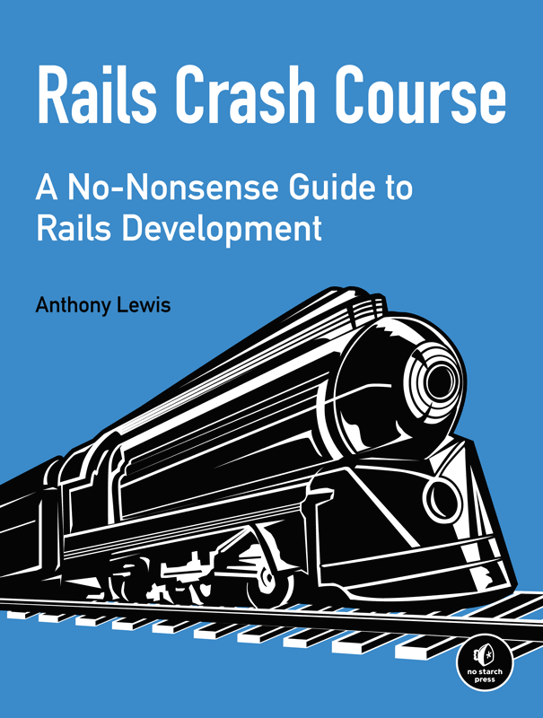 The cover of Rails Crash Course