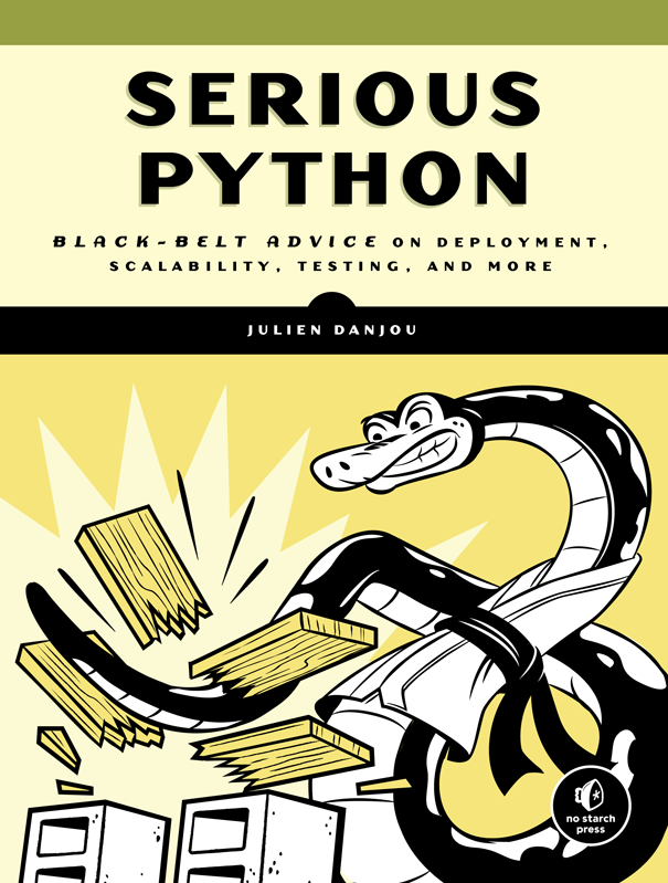 The cover of Serious Python
