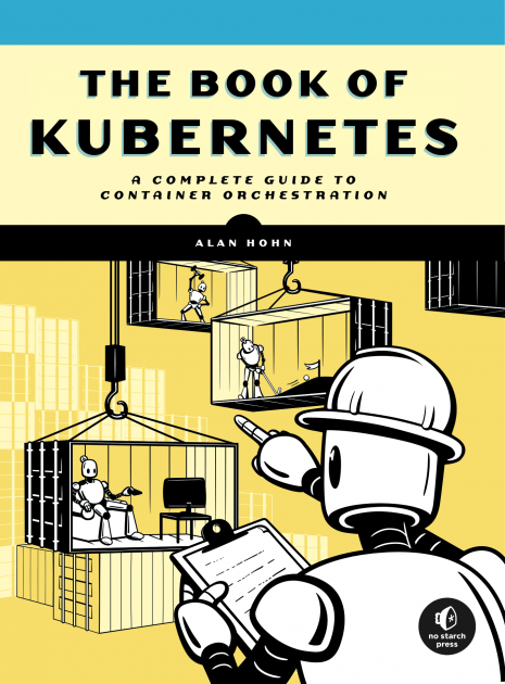 The cover of The Book of Kubernetes