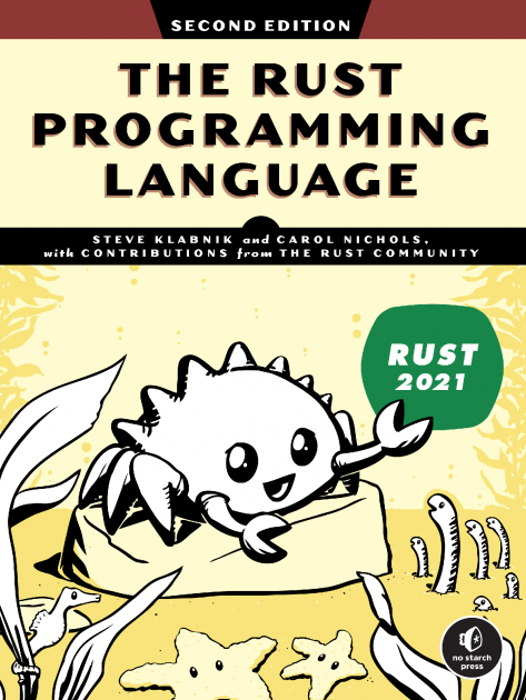 The cover of The Rust Programming Language