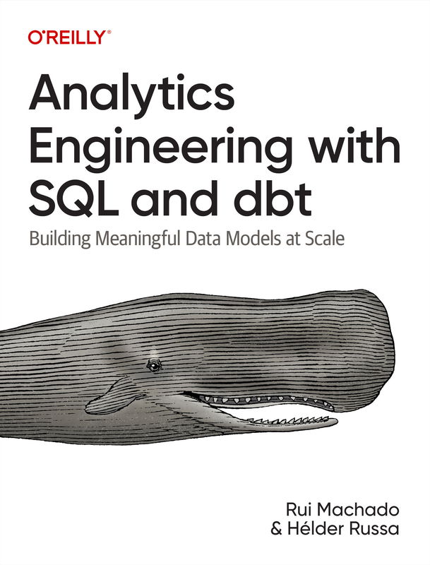 The cover of Analytics Engineering with SQL and dbt