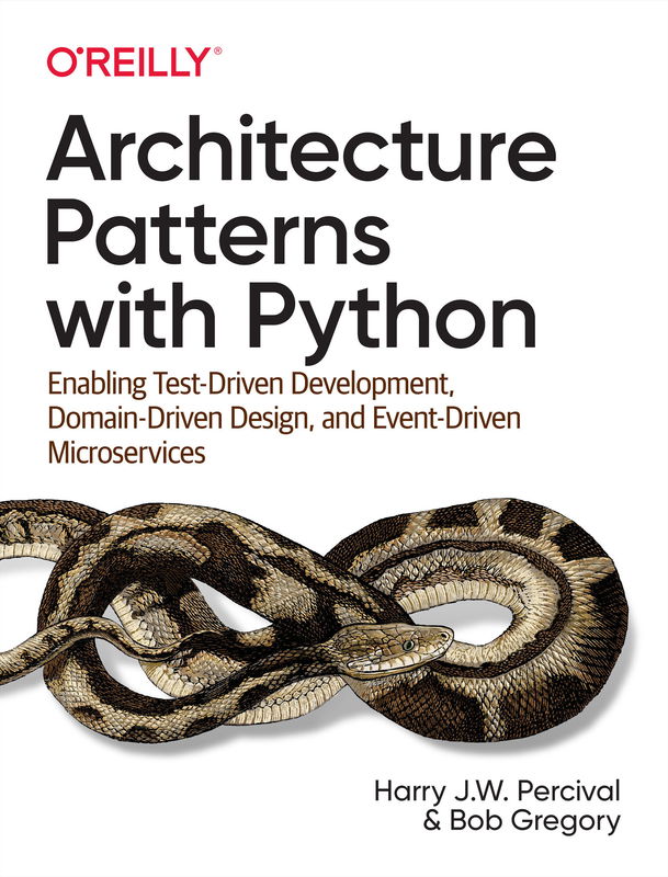 The cover of Architecture Patterns with Python