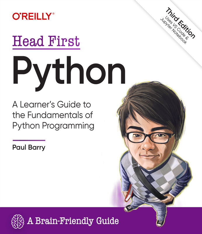 The cover of Head First Python
