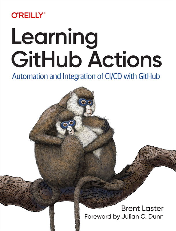 The cover of Learning GitHub Actions
