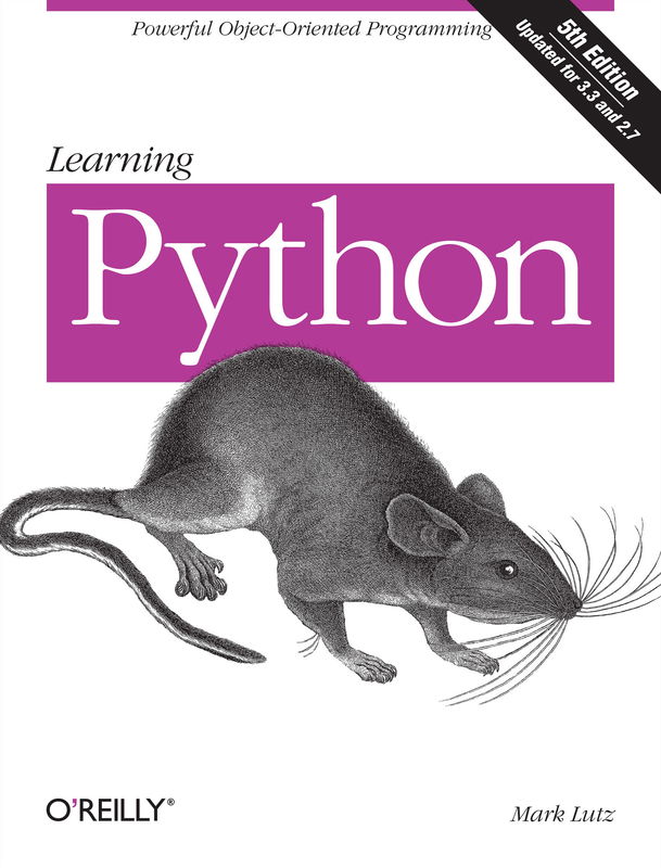 The cover of Learning Python