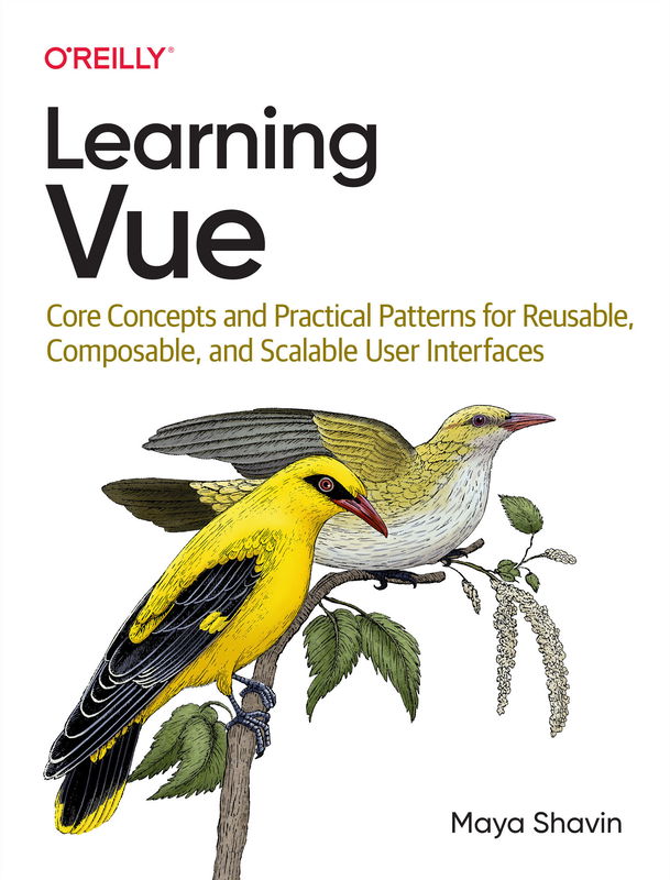 The cover of Learning Vue