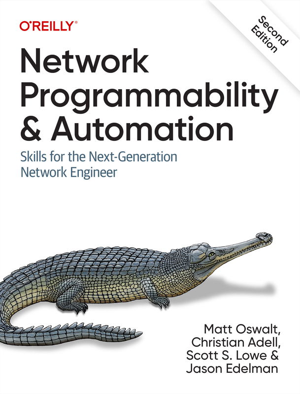 The cover of Network Programmability and Automation