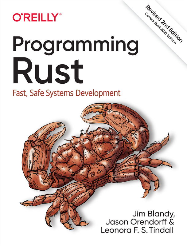 The cover of Programming Rust