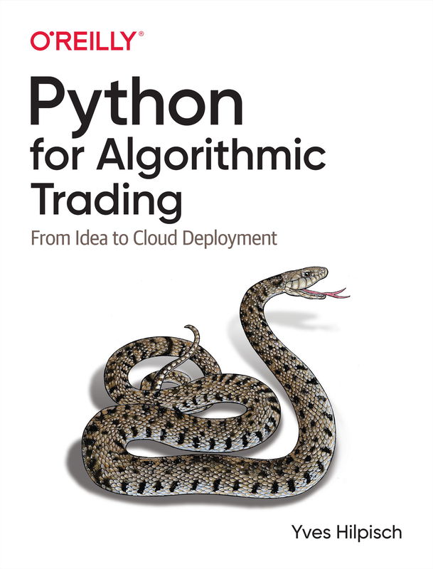 The cover of Python for Algorithmic Trading