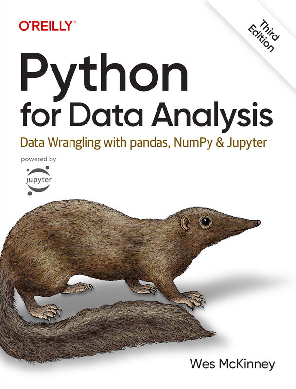 The cover of Python for Data Analysis
