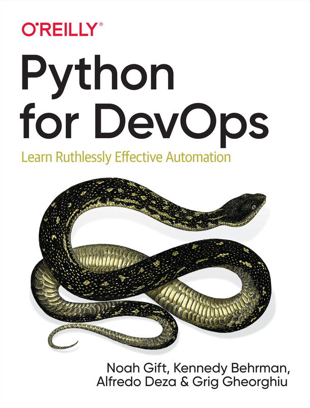 The cover of Python for DevOps