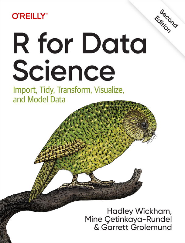 The cover of R for Data Science
