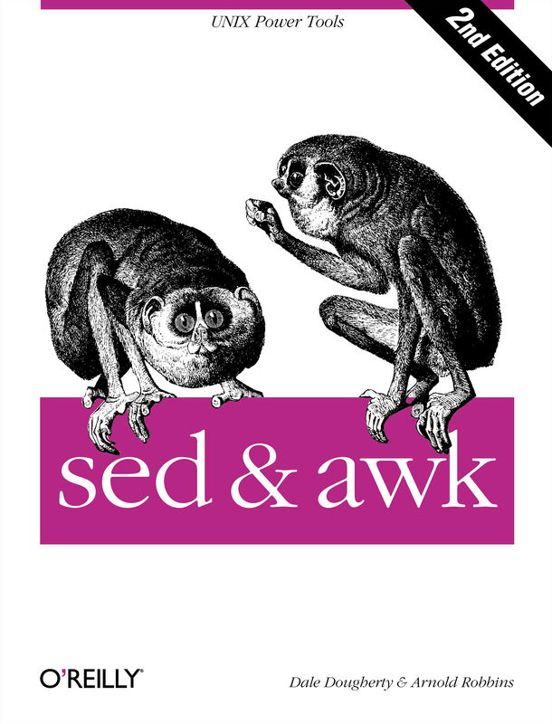 The cover of sed & awk