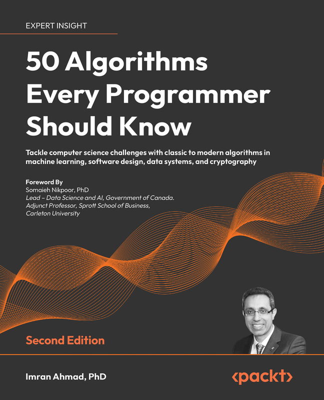 The cover of 50 Algorithms Every Programmer Should Know