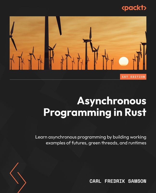 The cover of Asynchronous Programming in Rust