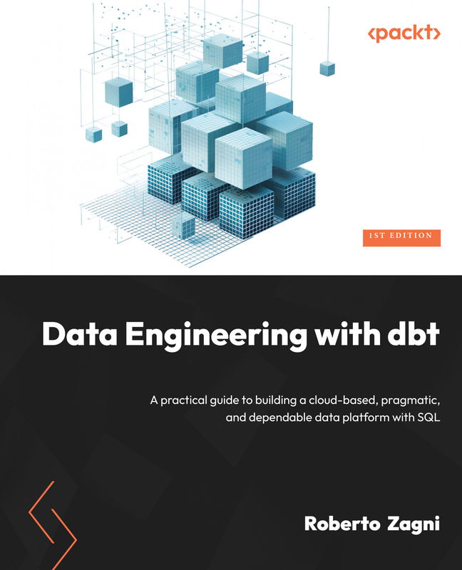 The cover of Data Engineering with dbt