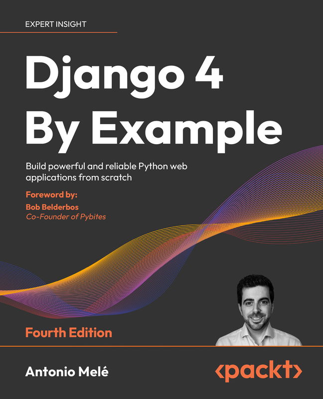 The cover of Django 4 By Example