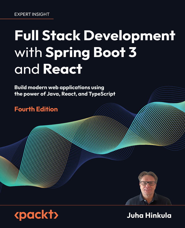 The cover of Full Stack Development with Spring Boot 3 and React