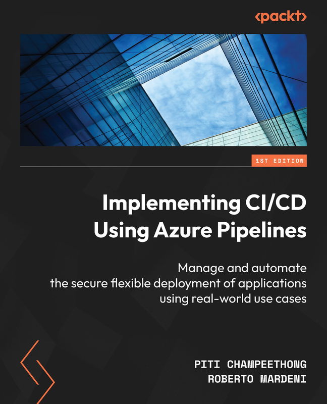The cover of Implementing CI/CD Using Azure Pipelines