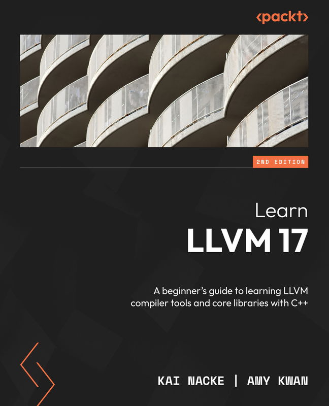The cover of Learn LLVM 17