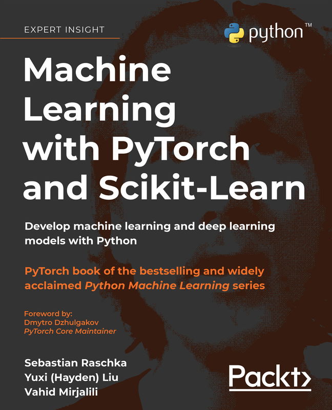 The cover of Machine Learning with PyTorch and Scikit-Learn