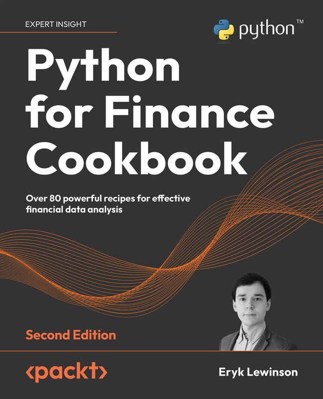The cover of Python for Finance Cookbook