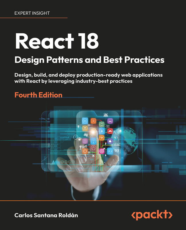 The cover of React 18 Design Patterns and Best Practices