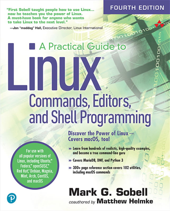 The cover of A Practical Guide to Linux Commands, Editors, and Shell Programming
