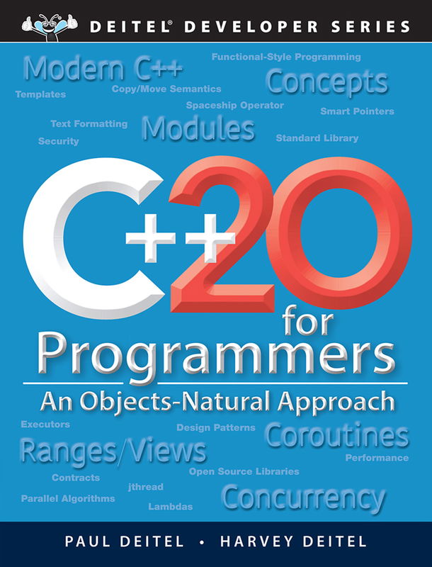 The cover of C++20 for Programmers